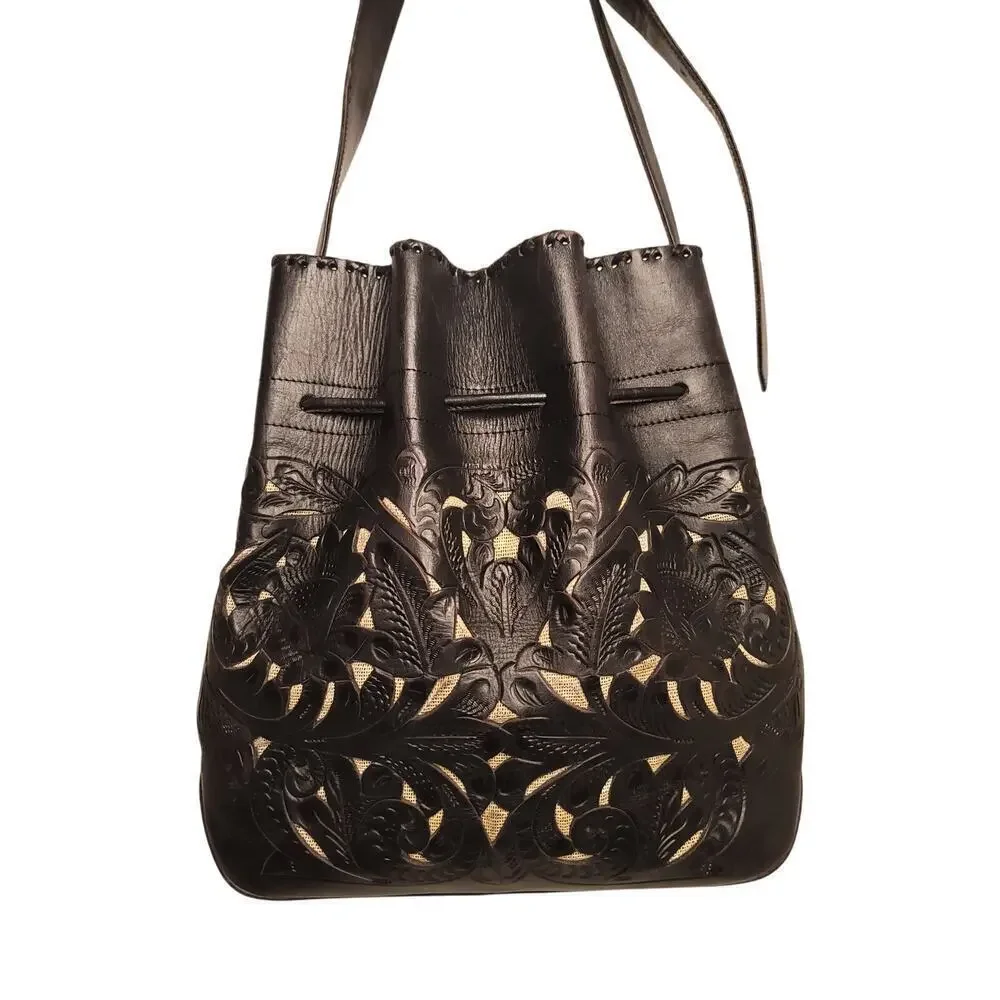 Alexis David Paola Leather vintage shoulder bag - Picture 4 of 9